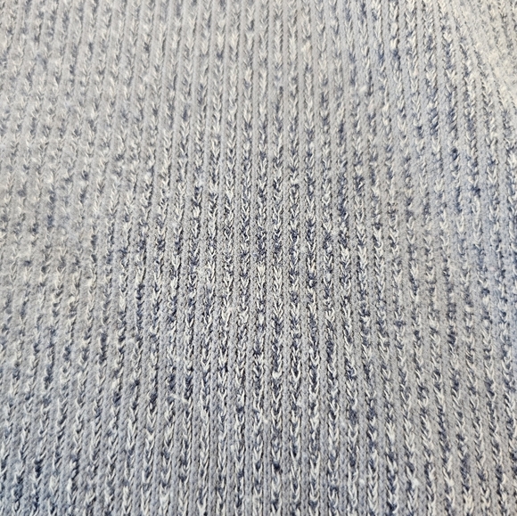 Max Studio 1X Blue Tie Sleeve Textured Knit Top Long Sleeve Pullover - Picture 4 of 10